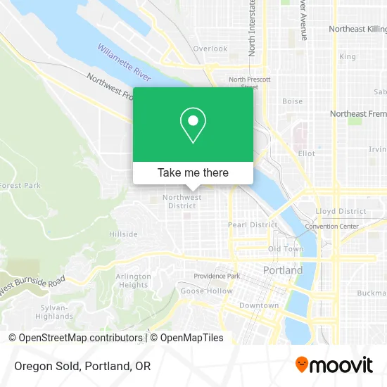 Oregon Sold map