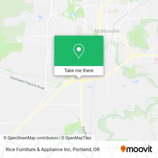 Rice Furniture & Appliance Inc map