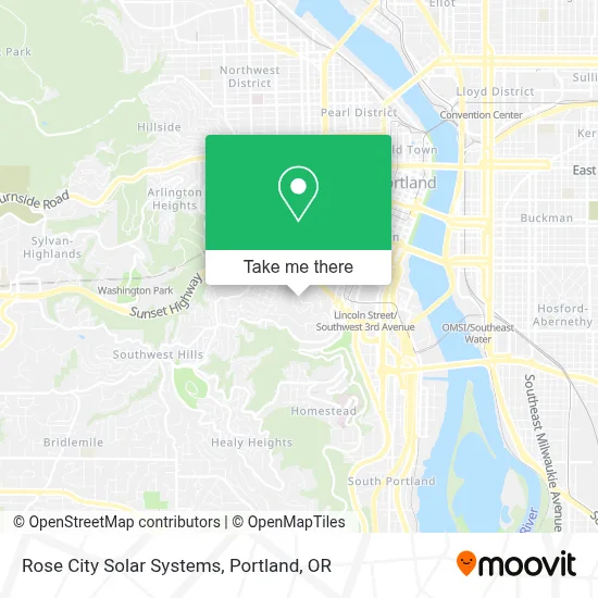 Rose City Solar Systems map