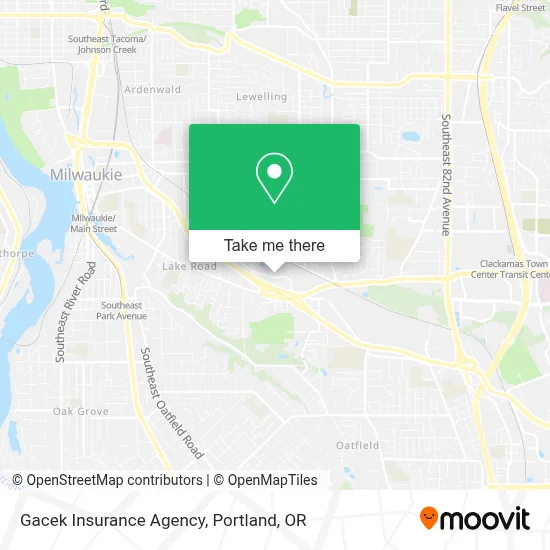 Gacek Insurance Agency map