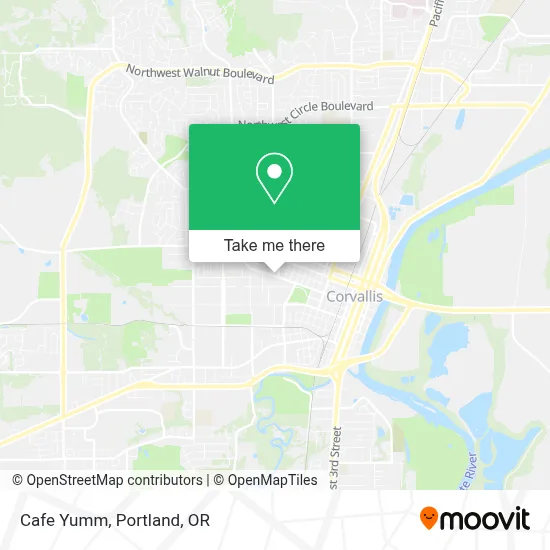 Cafe Yumm map