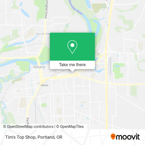 Tim's Top Shop map