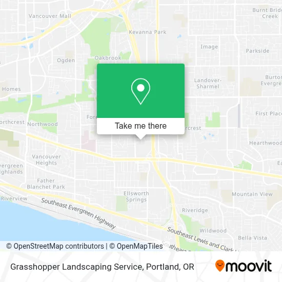 Grasshopper Landscaping Service map