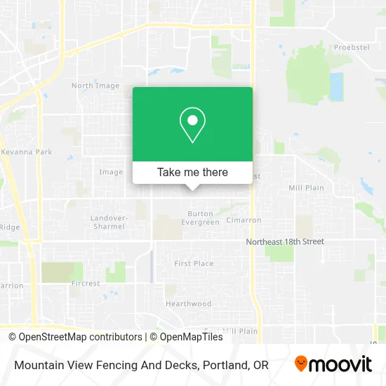 Mountain View Fencing And Decks map