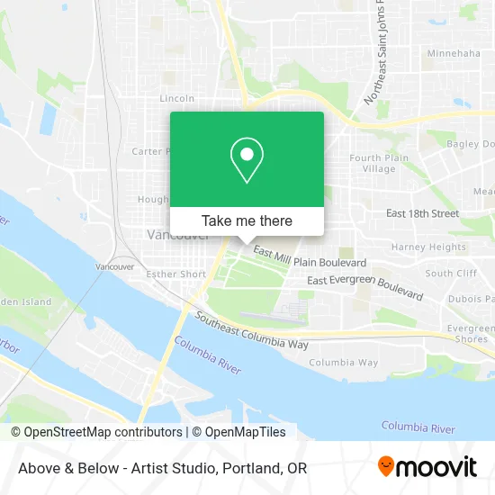 Above & Below - Artist Studio map