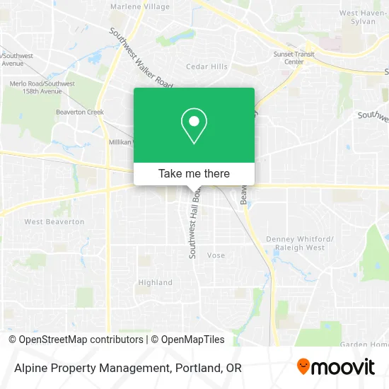 Alpine Property Management map