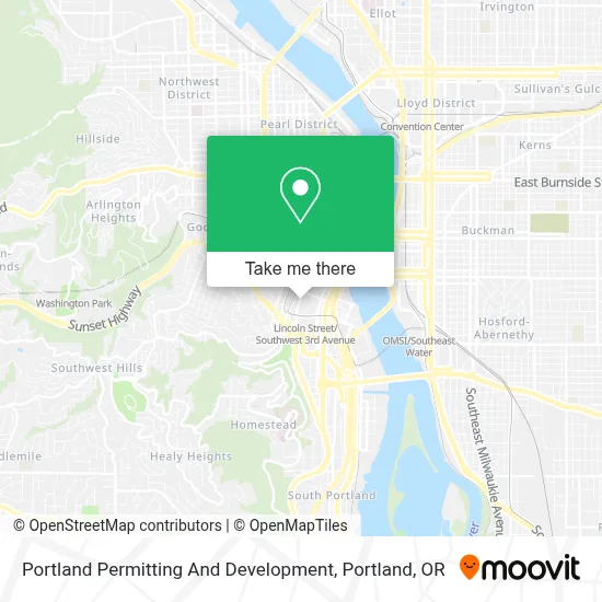 Portland Permitting And Development map