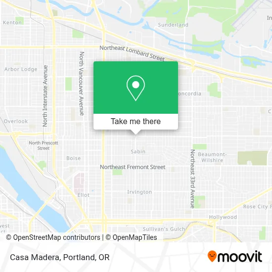 Casa Madera map
