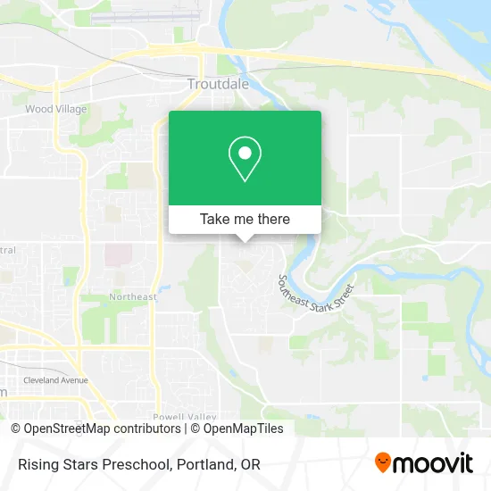 Rising Stars Preschool map