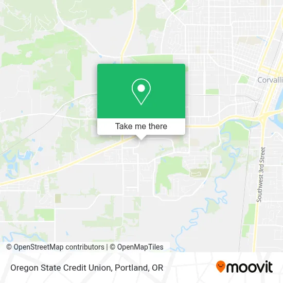 Oregon State Credit Union map
