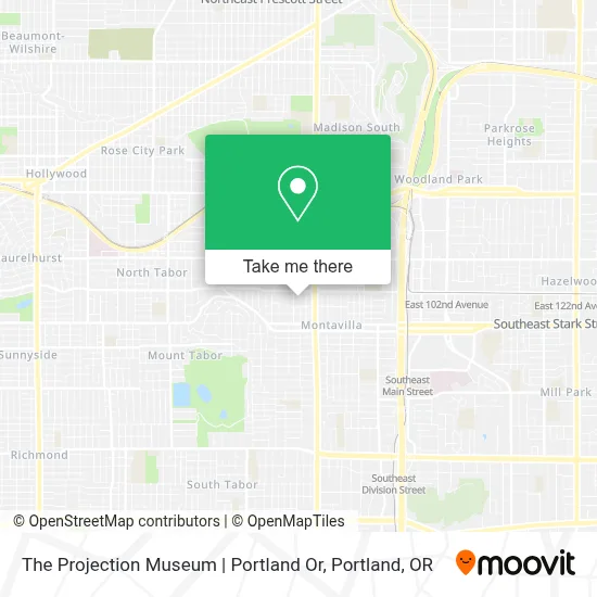 The Projection Museum | Portland Or map