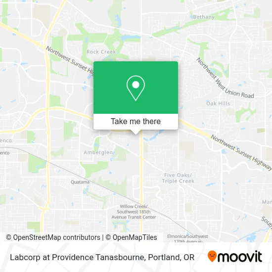 Labcorp at Providence Tanasbourne map