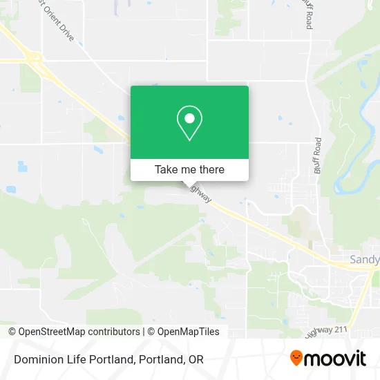 Dominion Life Portland map