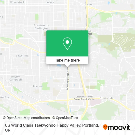 US World Class Taekwondo Happy Valley map