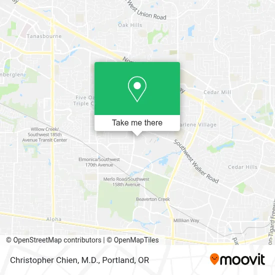 Christopher Chien, M.D. map