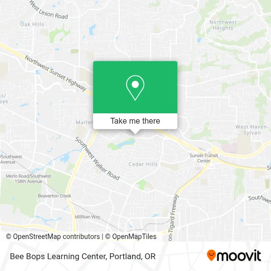 Bee Bops Learning Center map