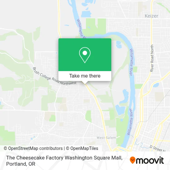 The Cheesecake Factory Washington Square Mall map