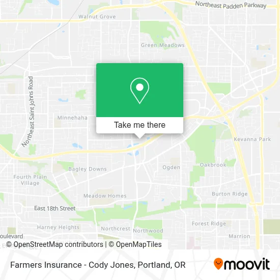 Farmers Insurance - Cody Jones map