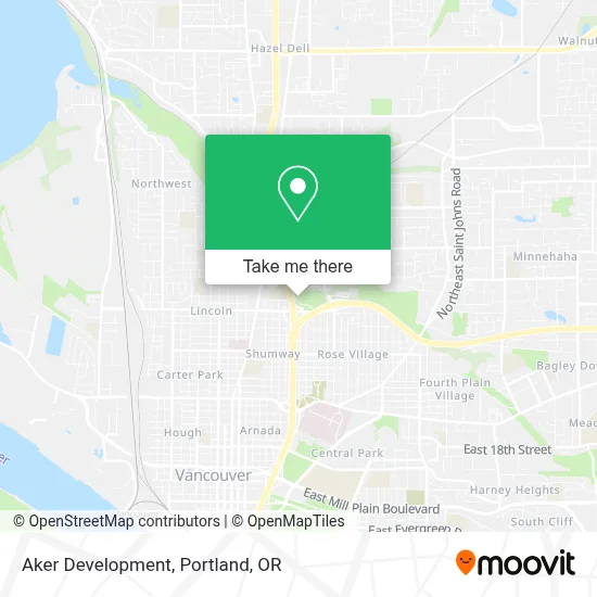 Aker Development map