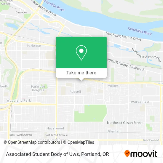 Associated Student Body of Uws map
