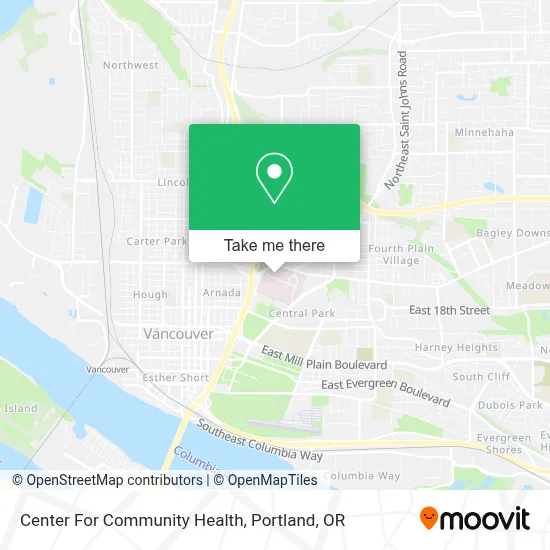 Center For Community Health map