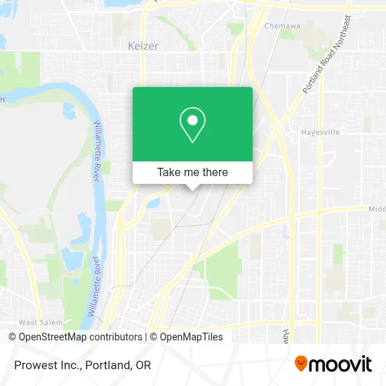 Prowest Inc. map