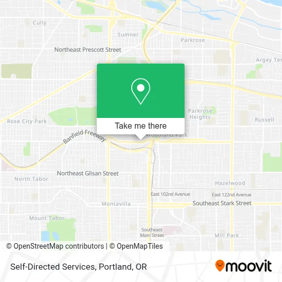 Self-Directed Services map