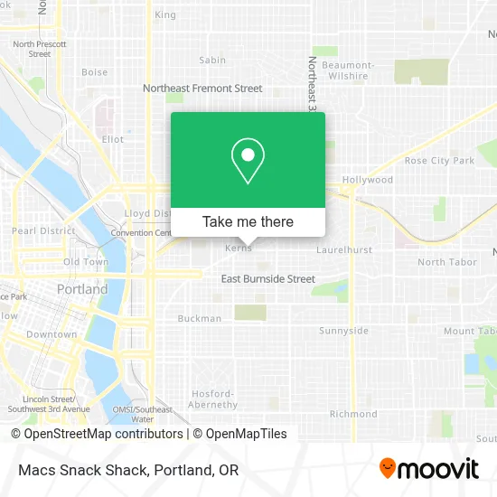 Macs Snack Shack map