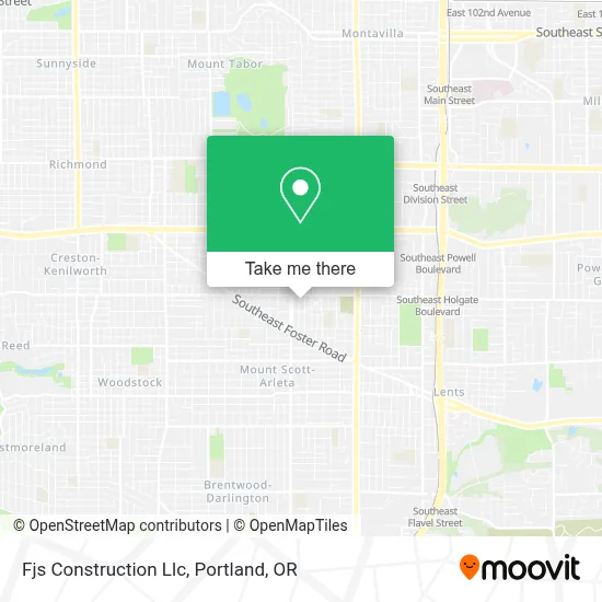 Fjs Construction Llc map