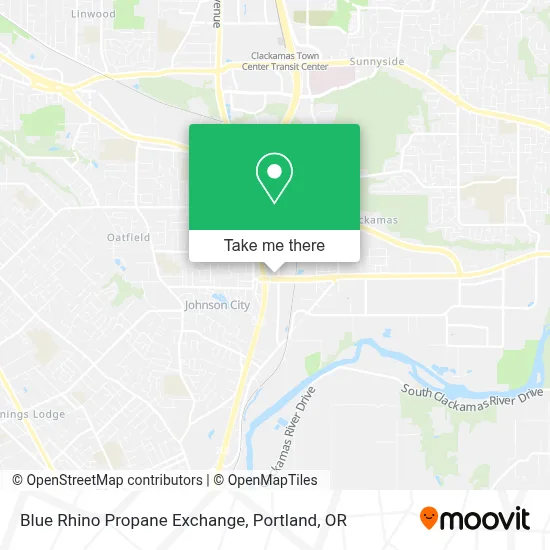 Blue Rhino Propane Exchange map