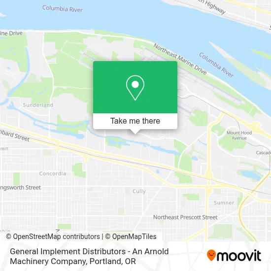 General Implement Distributors - An Arnold Machinery Company map