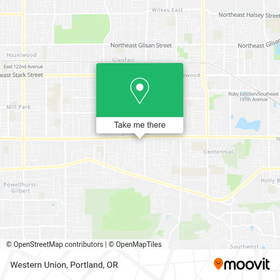Western Union map