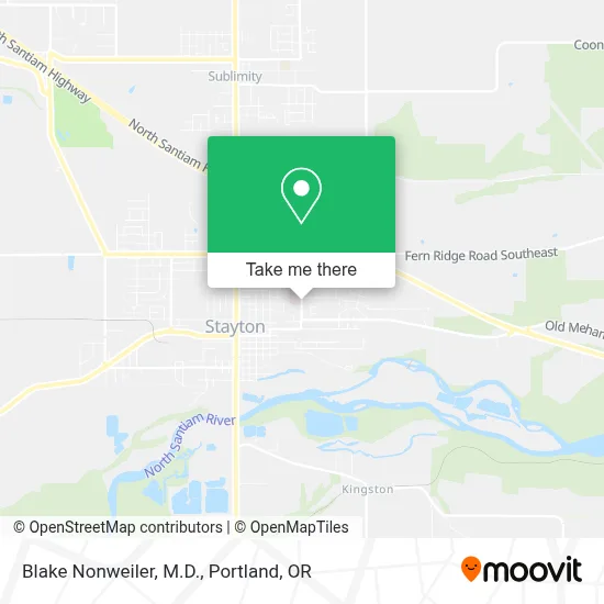 Blake Nonweiler, M.D. map