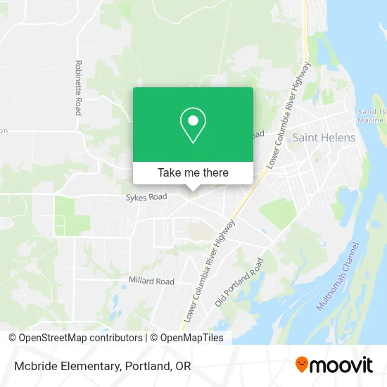 Mcbride Elementary map