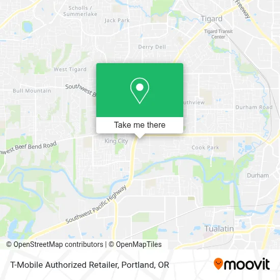 T-Mobile Authorized Retailer map