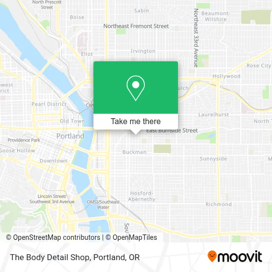 The Body Detail Shop map