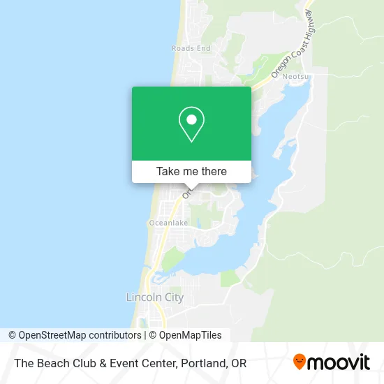 The Beach Club & Event Center map
