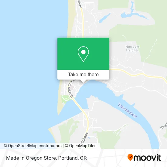 Made In Oregon Store map
