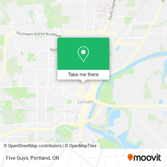 Five Guys map