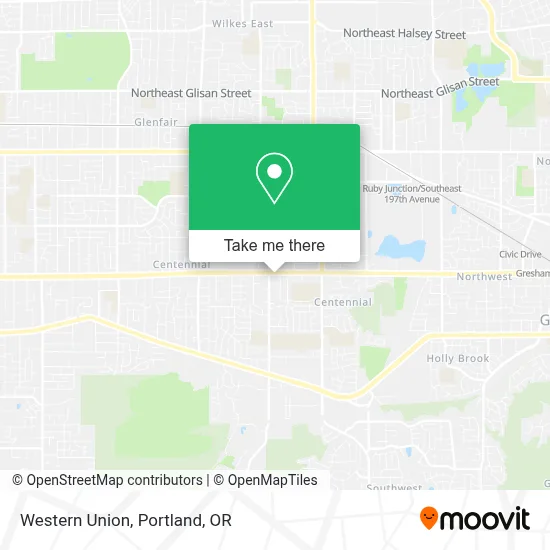 Western Union map