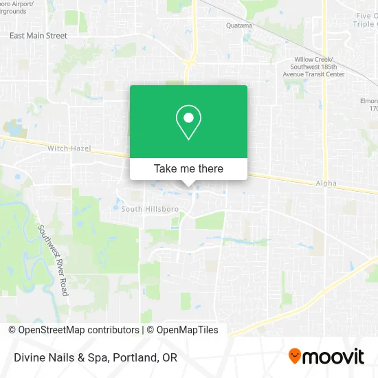 Divine Nails & Spa map