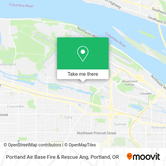 Portland Air Base Fire & Rescue Ang map
