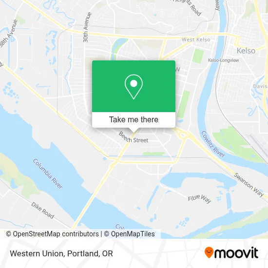 Western Union map