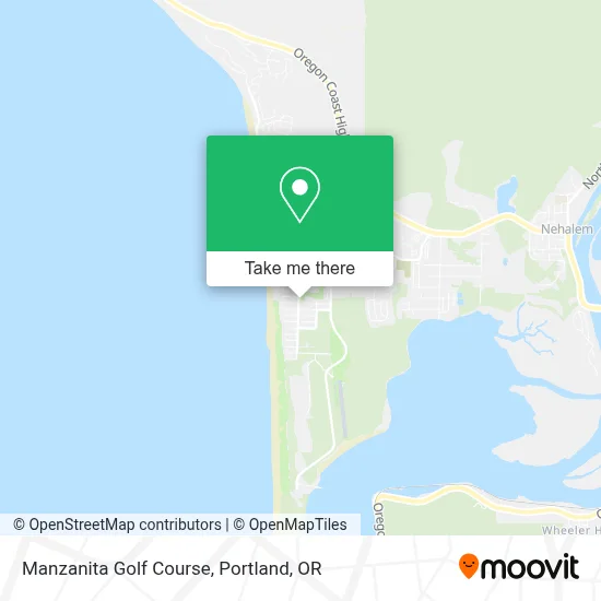 Manzanita Golf Course map