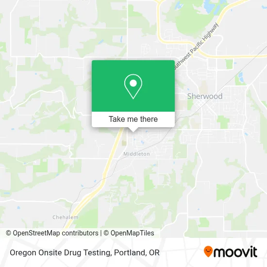 Oregon Onsite Drug Testing map
