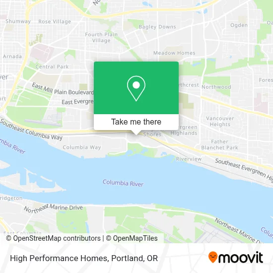 High Performance Homes map