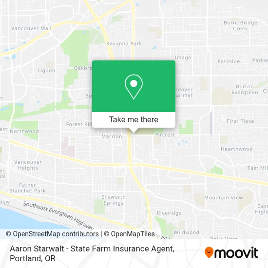 Aaron Starwalt - State Farm Insurance Agent map