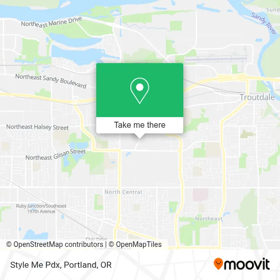 Style Me Pdx map