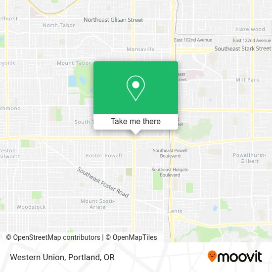 Western Union map