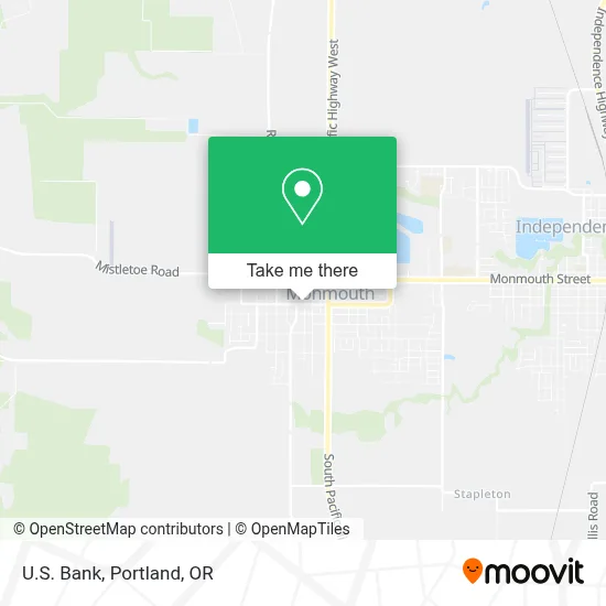 U.S. Bank map